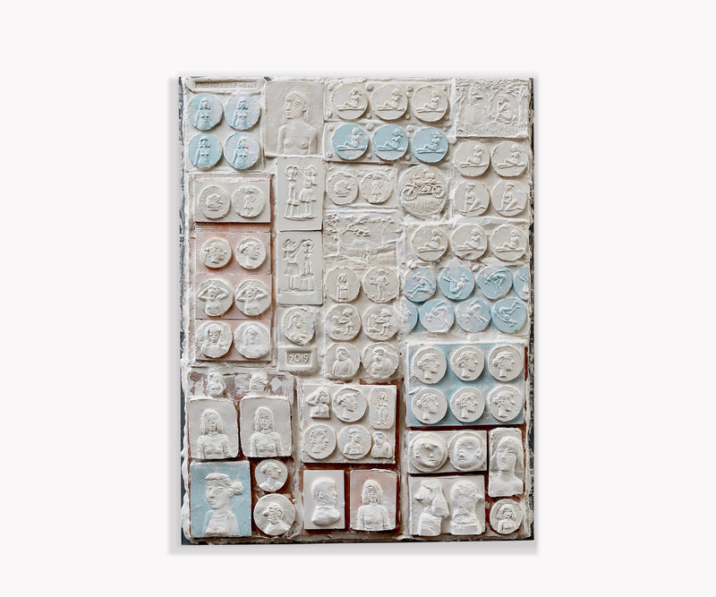 Relief Composition (white & blue)