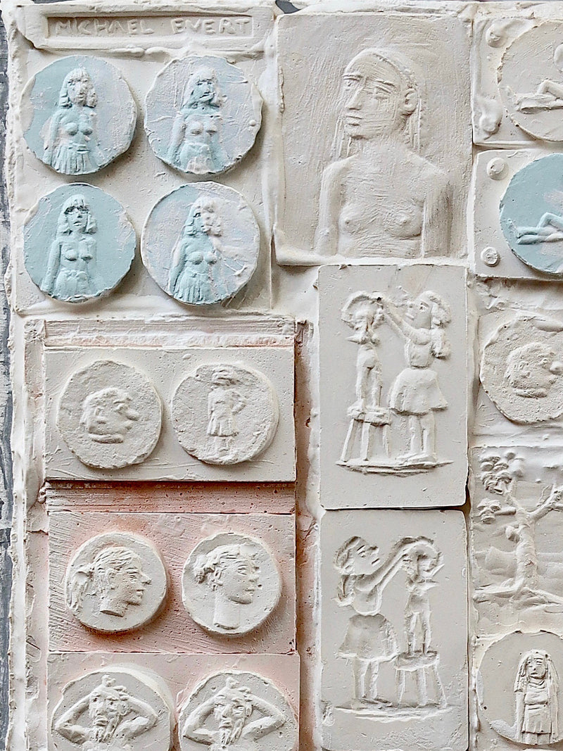 Relief Composition (white & blue)