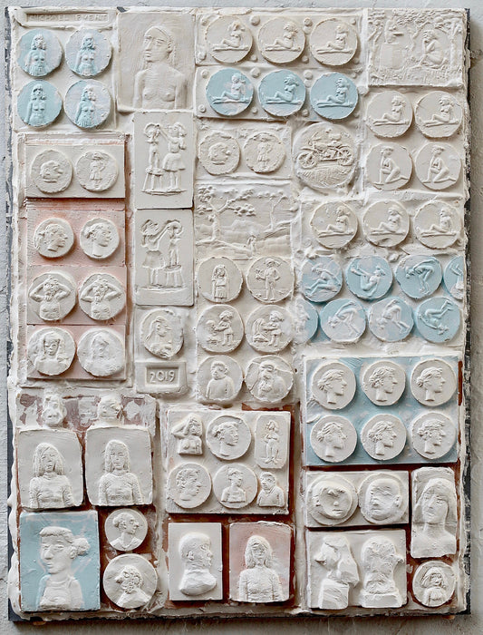 Relief Composition (white & blue)