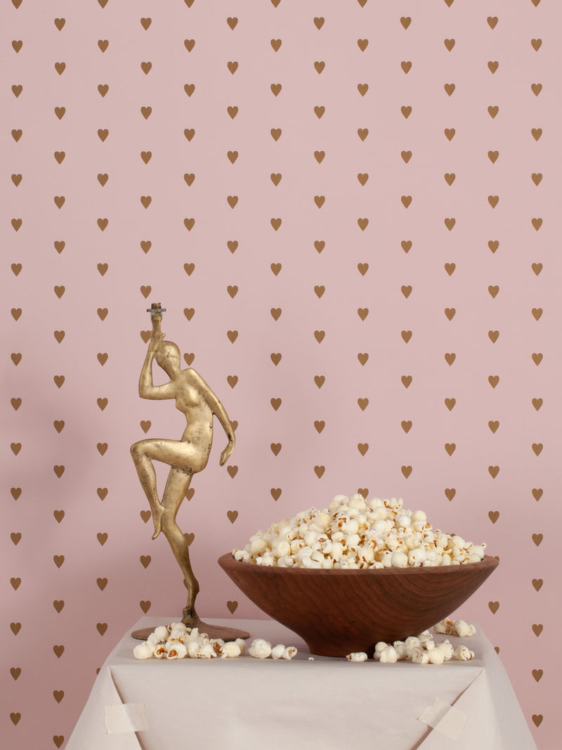 Heart and Soul | Small, Gold on Mauve