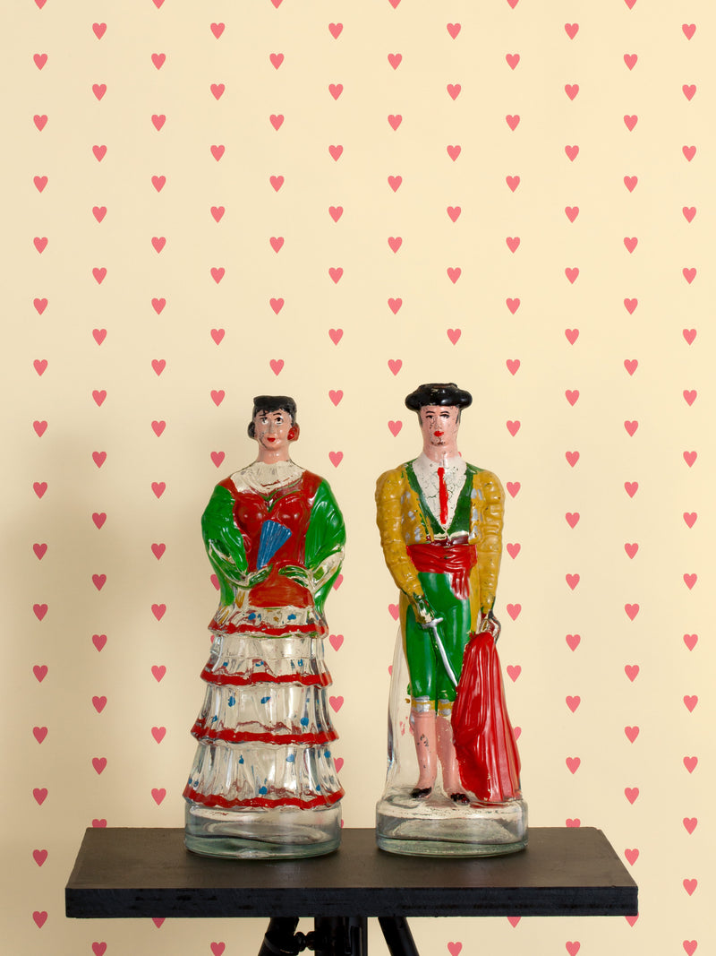 Heart and Soul | Small, Pink on Yellow