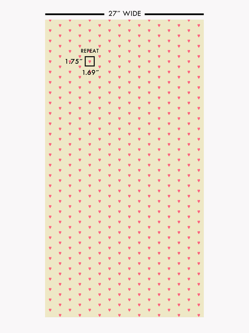 Heart and Soul | Small, Pink on Yellow