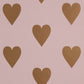 Heart and Soul | Large, Gold on Mauve (sample)