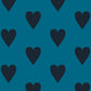 Heart and Soul | Large, Black on Blue