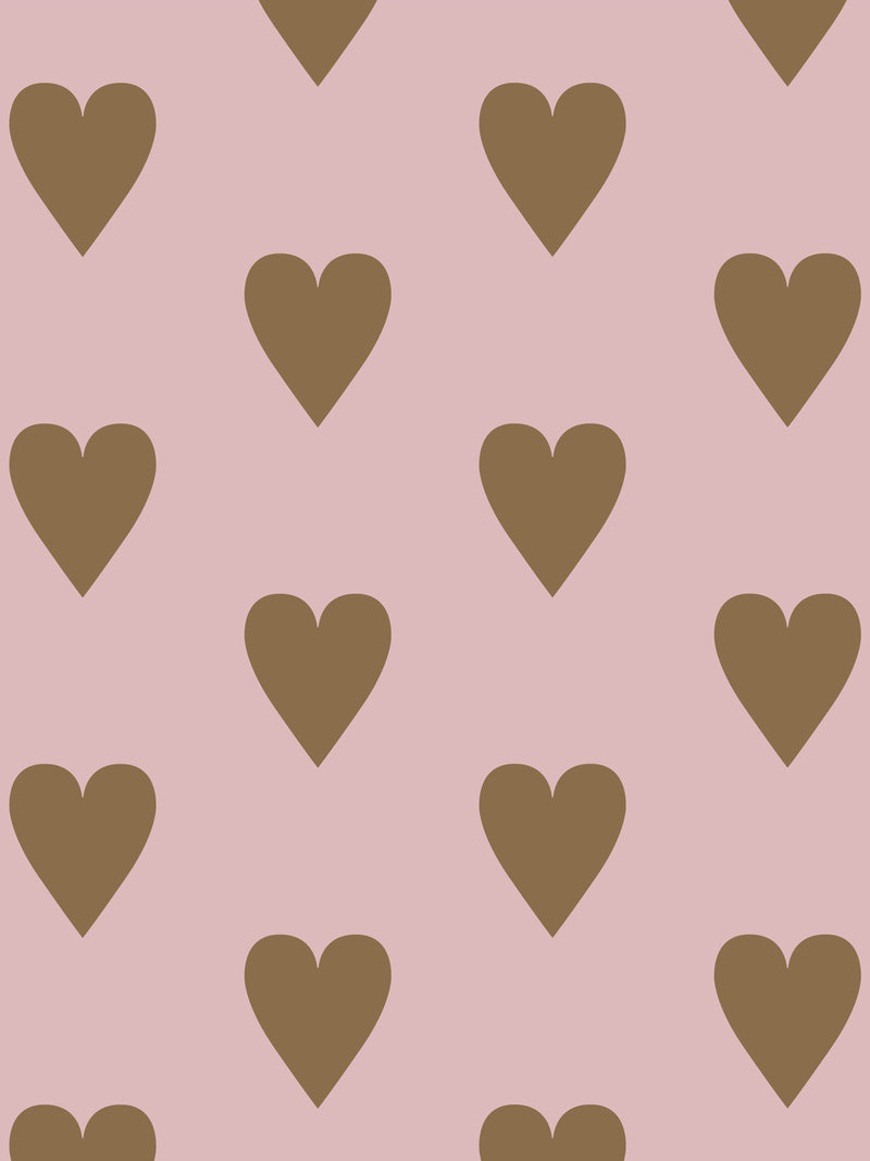Heart and Soul | Large, Gold on Mauve