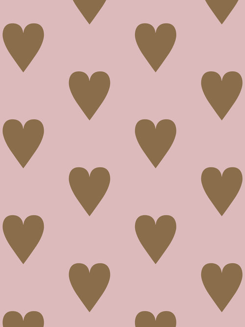 Heart and Soul | Large, Gold on Mauve