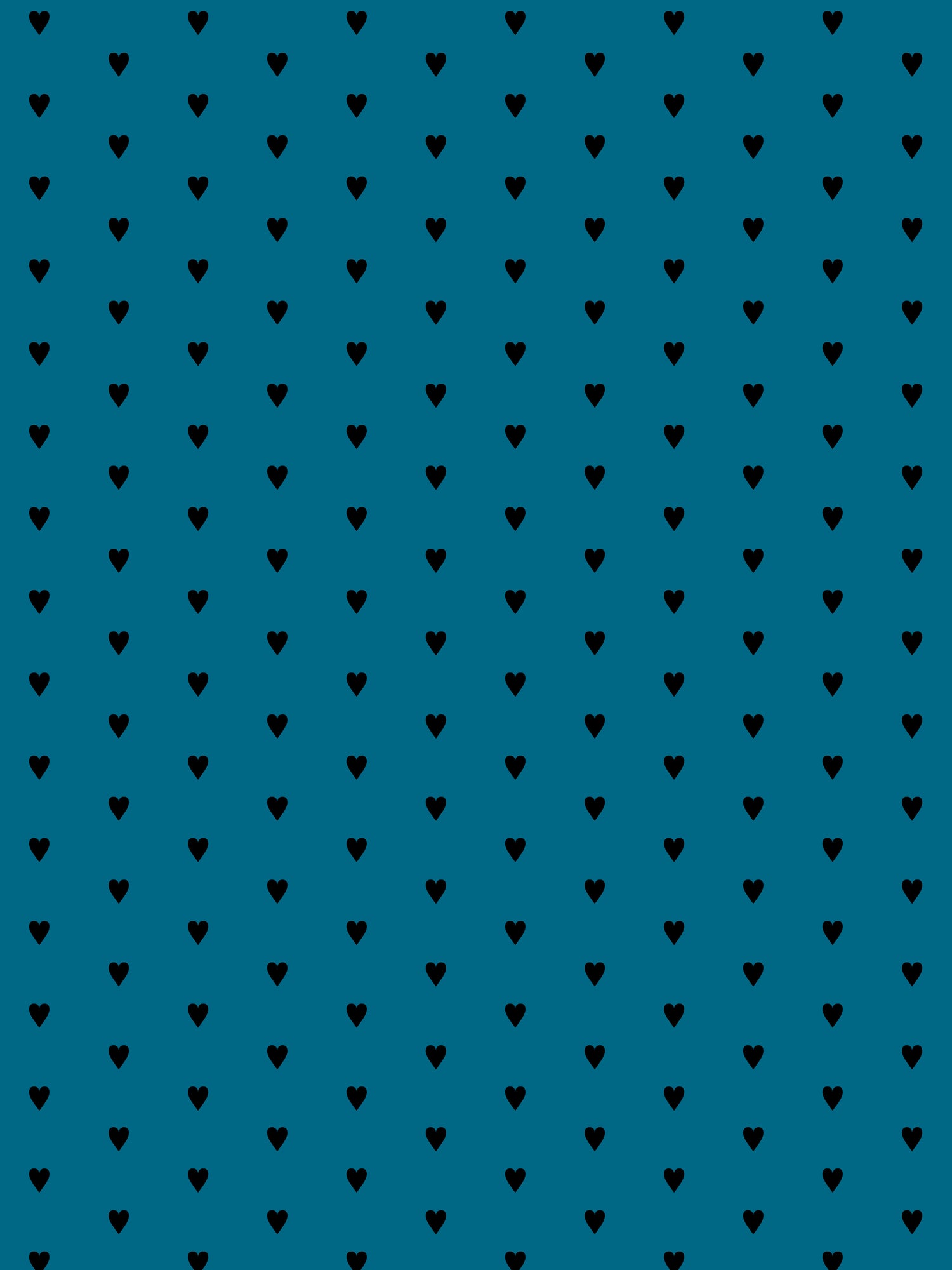 Heart and Soul | Small, Black on Blue (sample)