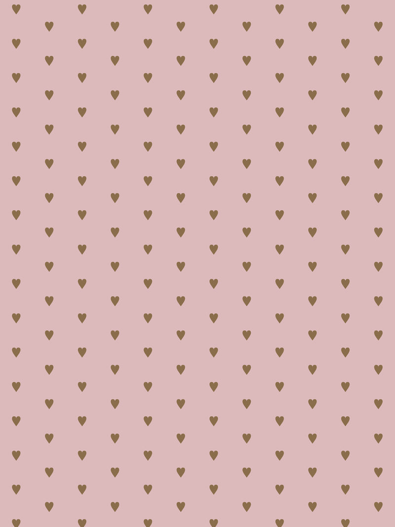 Heart and Soul | Small, Gold on Mauve