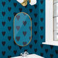 Heart and Soul | Large, Black on Blue